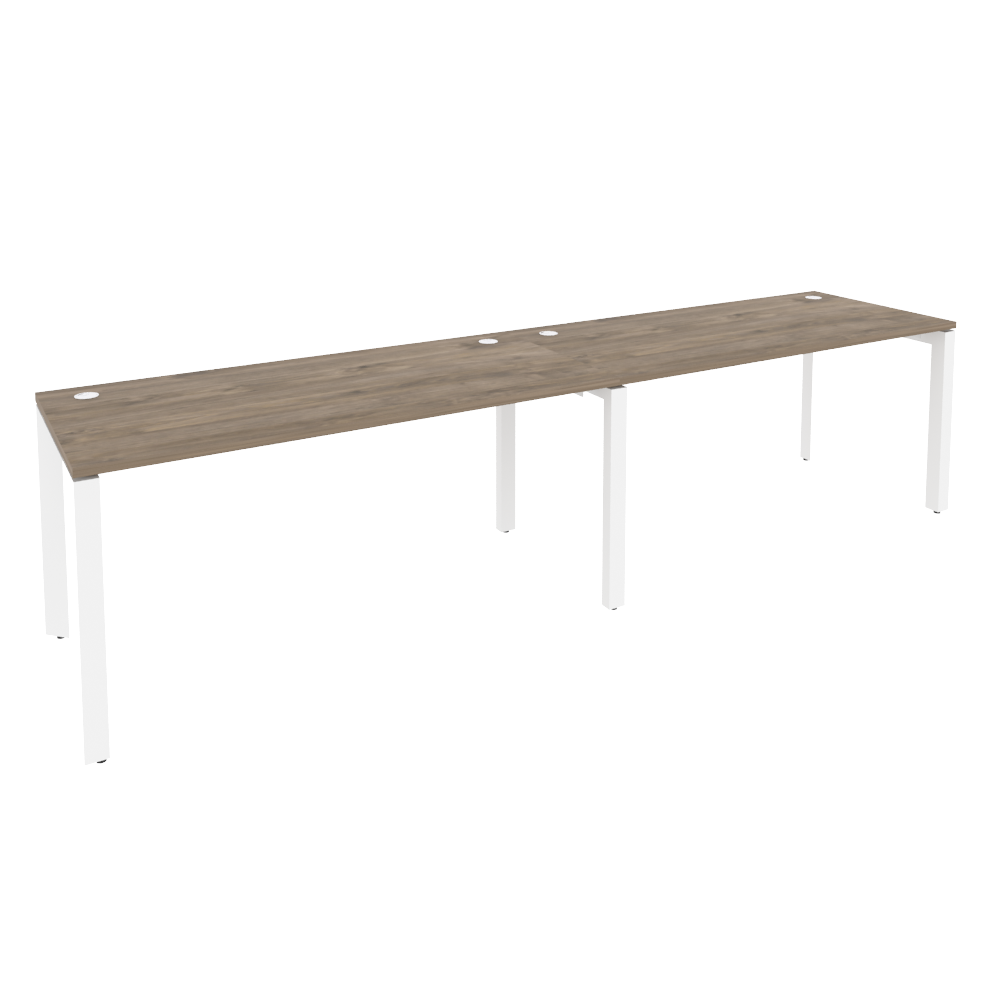 Рабочая станция на П-образном м/к ONIX O.MP-RS-2.4.7 Тиквуд Темный/Белый