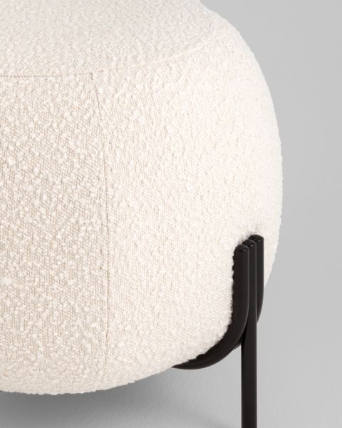 Пуф Флик new ткань букле молочный