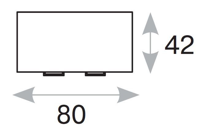 ТОУР Шкаф низкий 80кс75 80Х014 В3В3 алум / TOUR 80x75 80H014 W3W3 alum