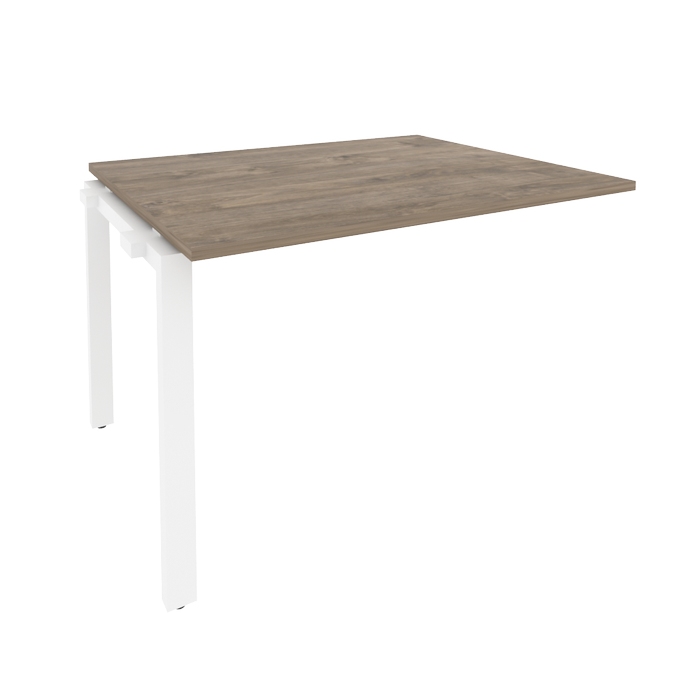 Проходной наборный элемент переговорного стола ONIX O.MP-NPRG-2 Тиквуд Темный/Белый