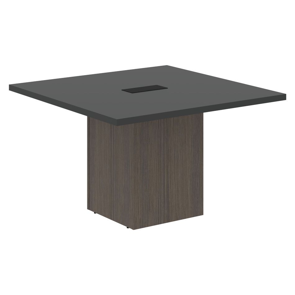 Стол для заседаний центральный VELION VCCT 1212 Яшма черный Дуб Сильвер