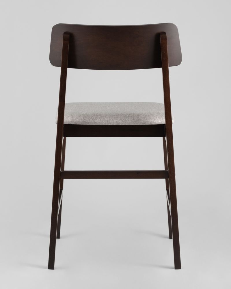 Комплект из двух стульев ODEN мягкая тканевая Светло-серая обивка