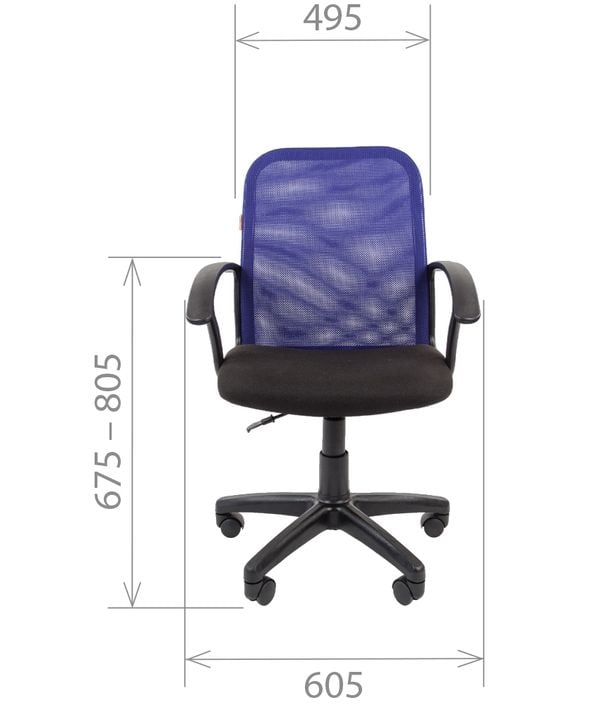 Кресло для оператора CHAIRMAN 615 TW-04 Серое
