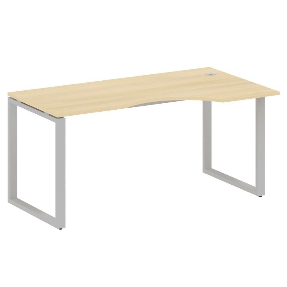 Стол криволинейный правый на О-образном м/к METAL SYSTEM БО.СА-1 Пр Акация/Серый