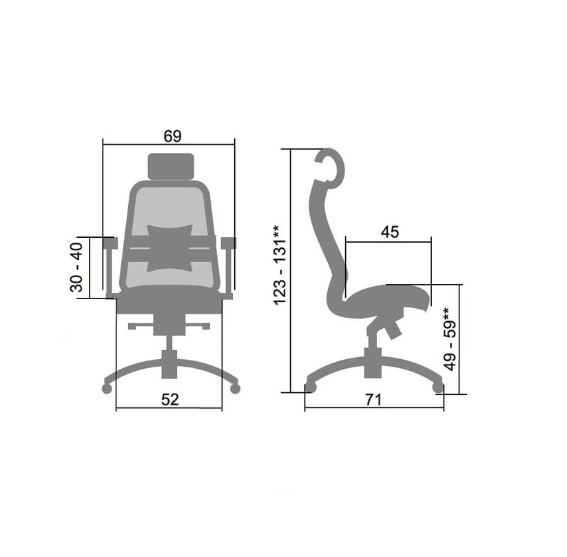 Кресло руководителя SAMURAI SL-3.02 Темно-бордовое