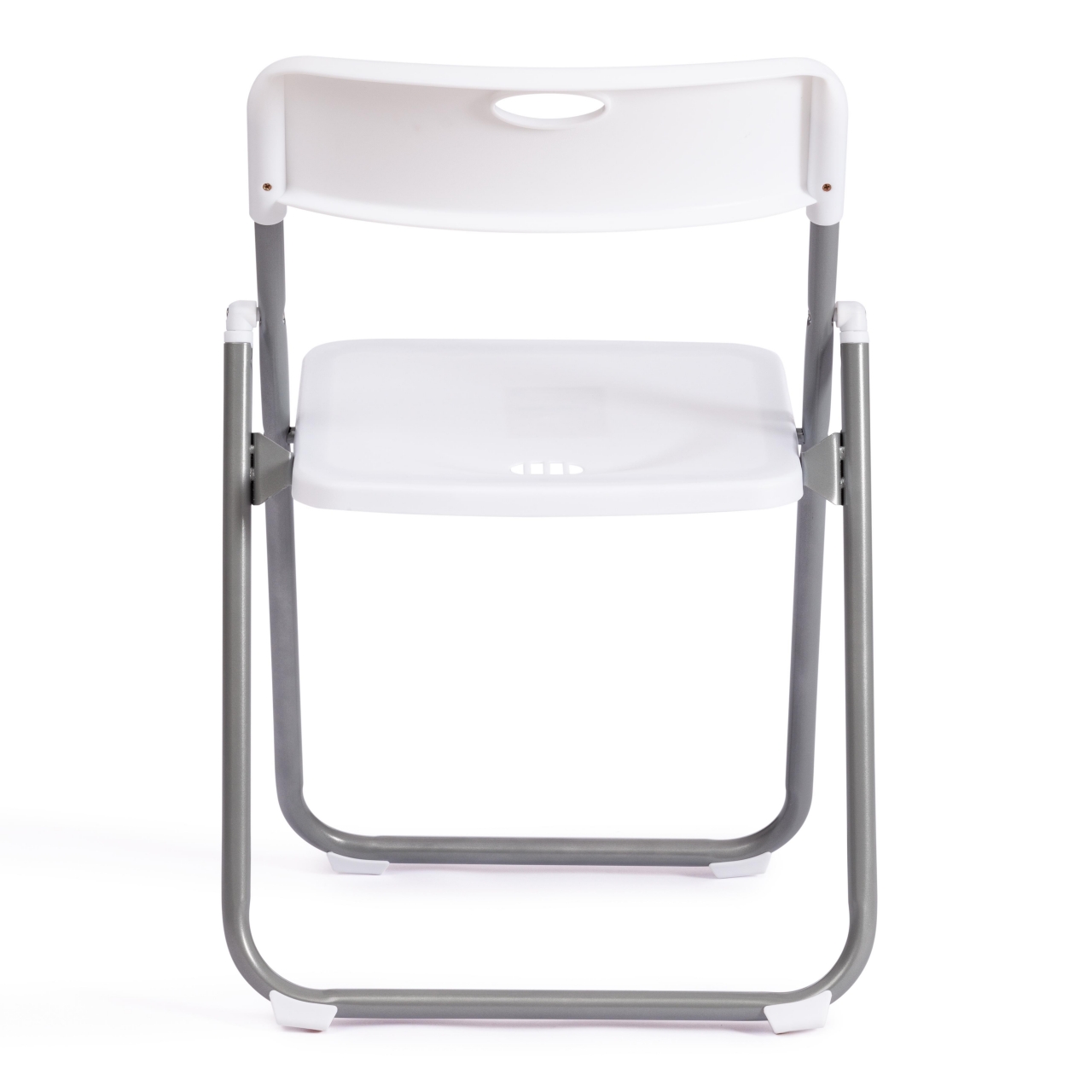 Стул складной FOLDER (mod. 3017H) каркас: металл, сиденье/спинка: пластик, 49 x 46.5 x 73.5 см, white (белый) / grey (серый)
