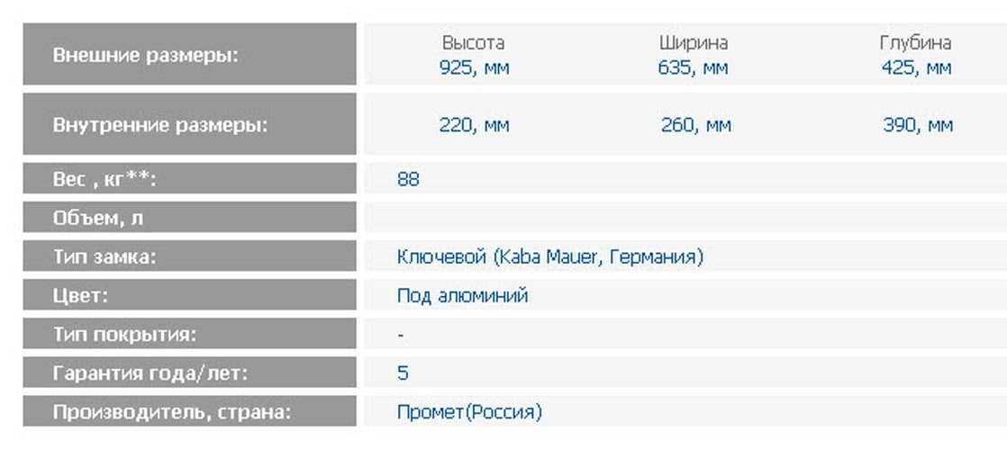 Депозитная ячейка DB-8 S.DGL