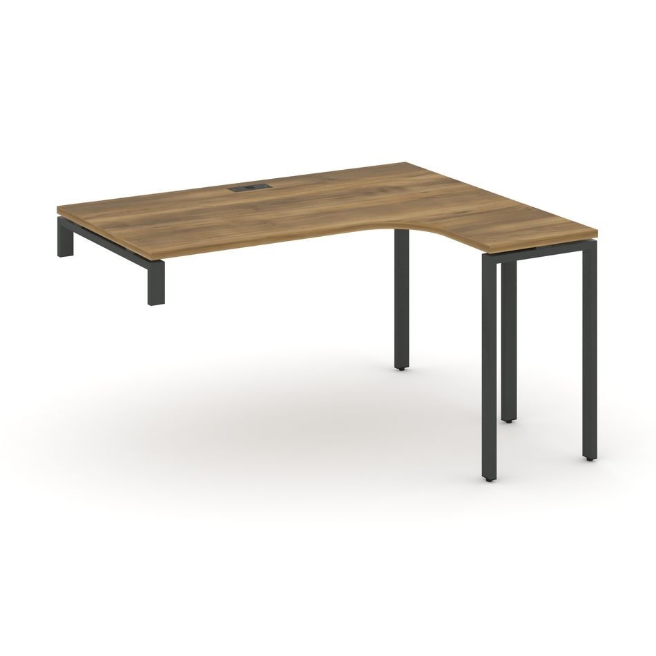 Стол-надставка на опорную тумбу (правый) CONCEPT CN.OSAN-003(R) Сандал Янтарный Антрацит