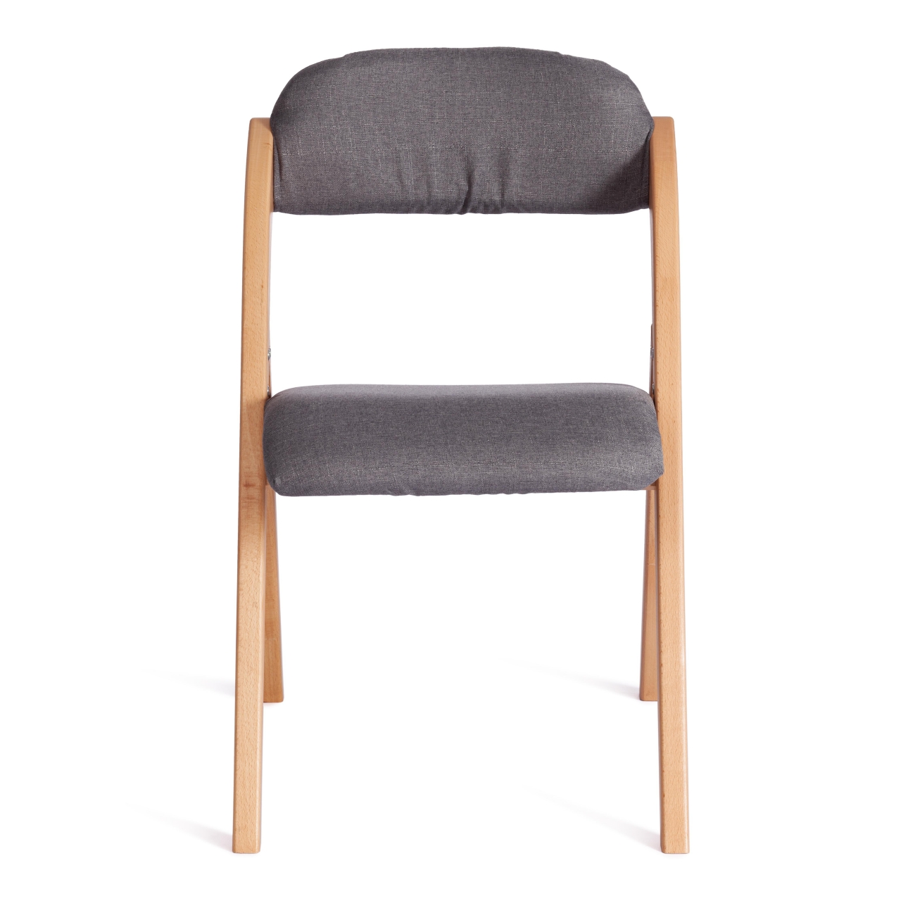 Стул FRUTTO (mod. 05) дерево, серый хлопок , 46,5 x 60 x 77 см, Grey (Cерый) А 13/ натуральный