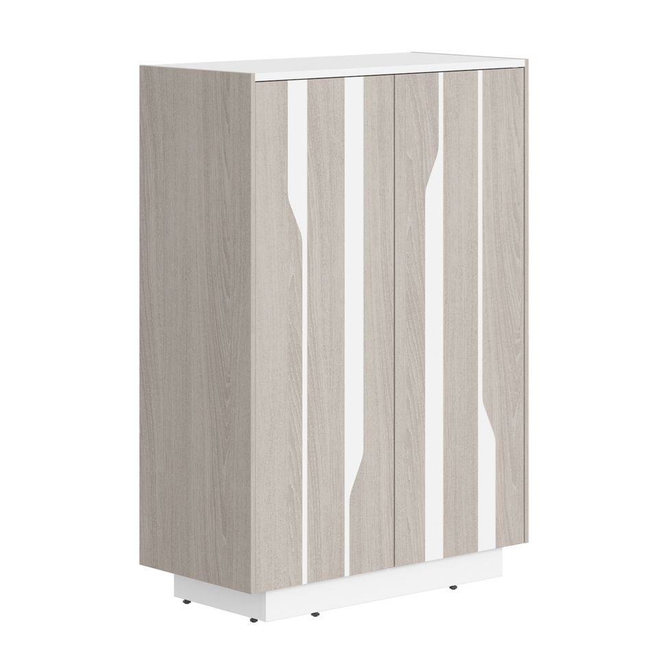 Шкаф средний Line СФ-574202 Дуб серый Белый