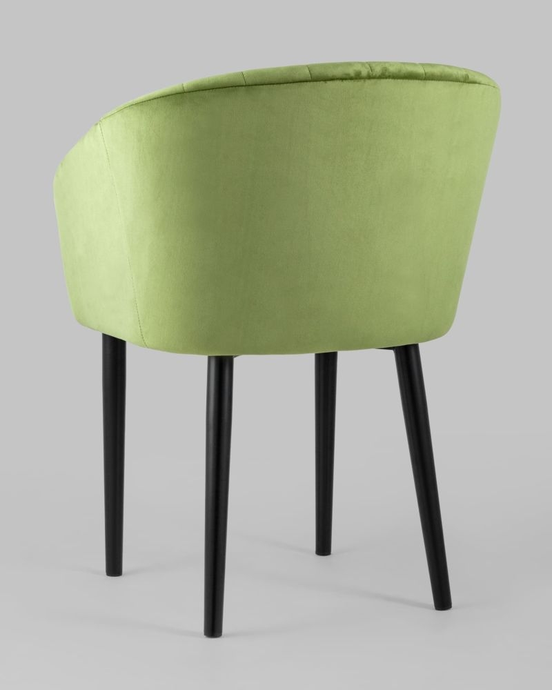 Стул с подлокотниками Нейтон велюр Травяной