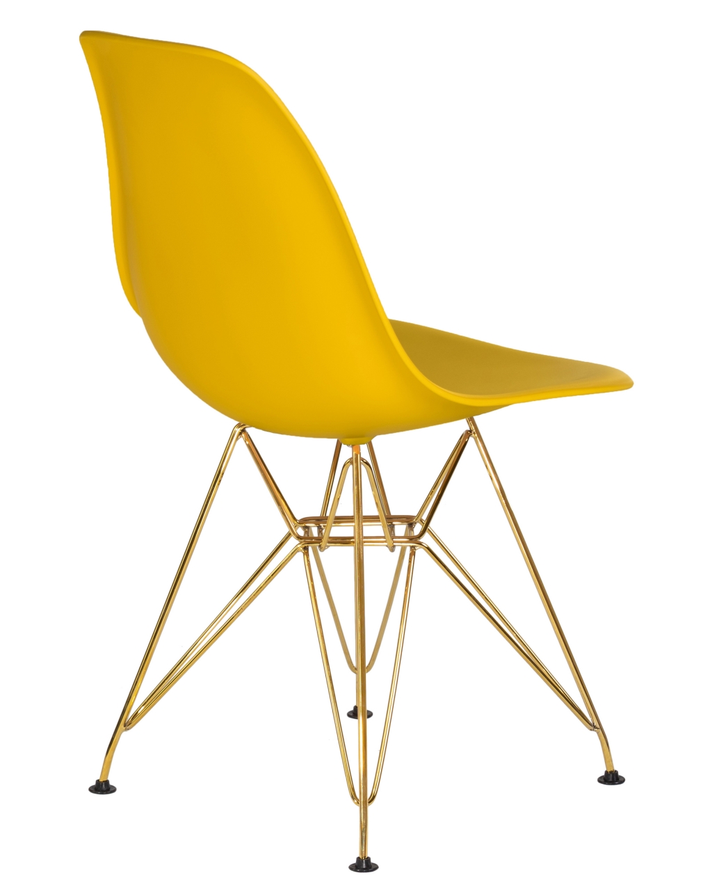 Стул обеденный DOBRIN DSR ножки золотые Желтый Y-01