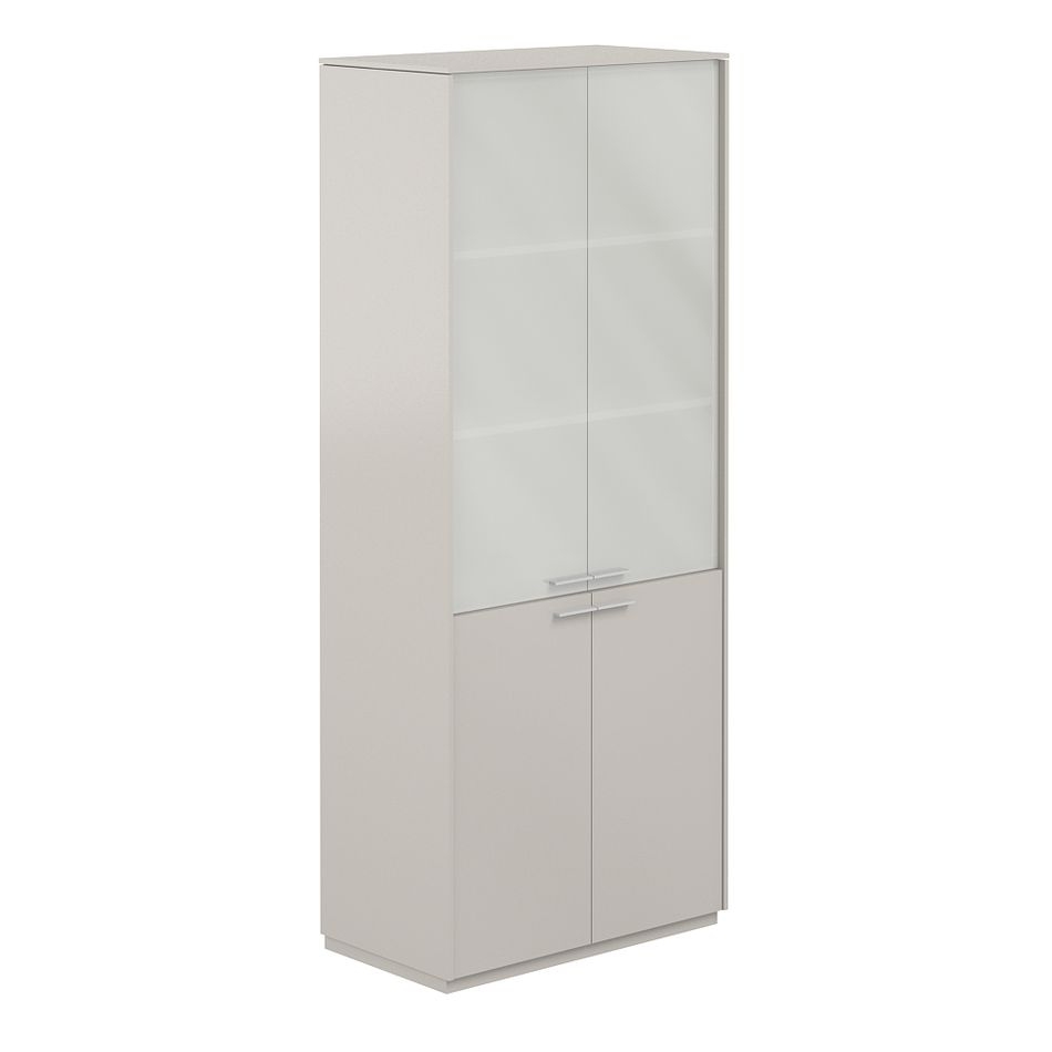 Шкаф высокий Atlas NZ-0351.GS.YN Серый камень Ясень Наварра