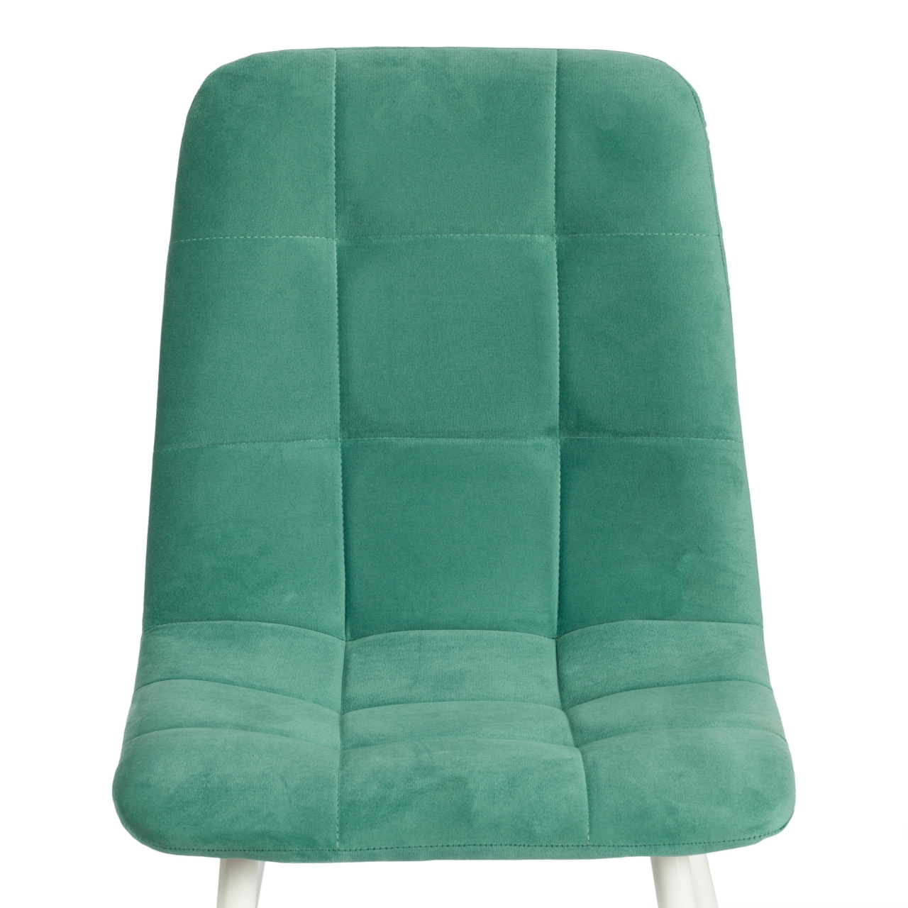 Стул CHILLY MAX Велюр/металл , 45 х 54 х 90 см , бирюзово-зеленый/белый