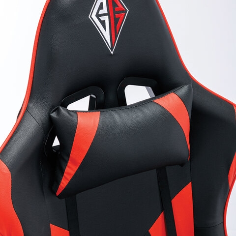 Кресло компьютерное BRABIX Dexter GM-135 подножка Красное