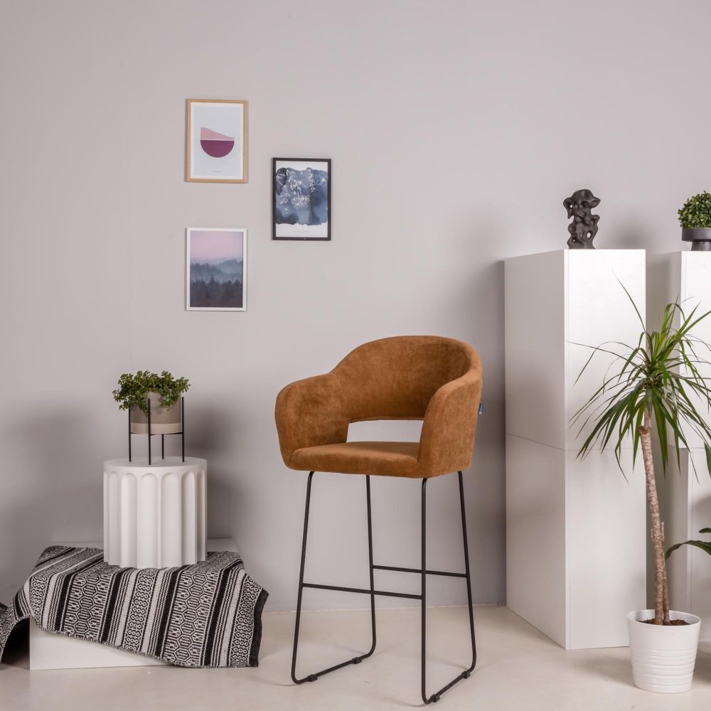 Стул полубарный Oscar (ПБ) Браун/ЛинкЗолот