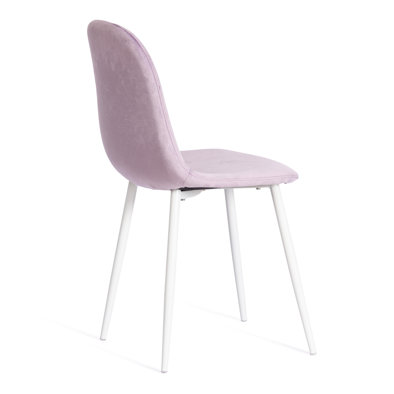Стул BREEZE (mod. 4724) вельвет/металл, 44 х 53 х 87 см, Light lavander (светло-лавандовый) HLR26 / белый