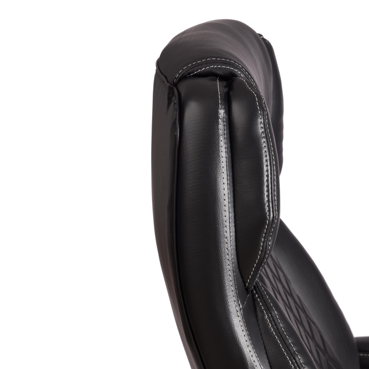 Кресло Atlant рецикл. кожа/иск. кожа, черный