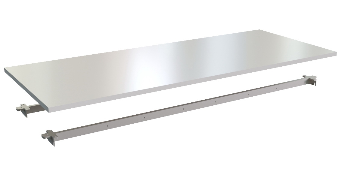 Столешница одинарная 180 (с траверсами) Steel 11 180 Белая