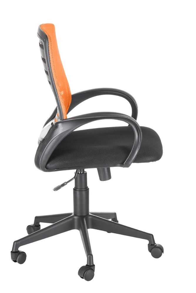 Кресло Ирис люкс TW Черный-оранжевый