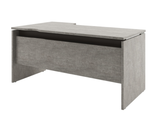 Стол эргономичный D-36пр Бетон Чефалу/Трюфель