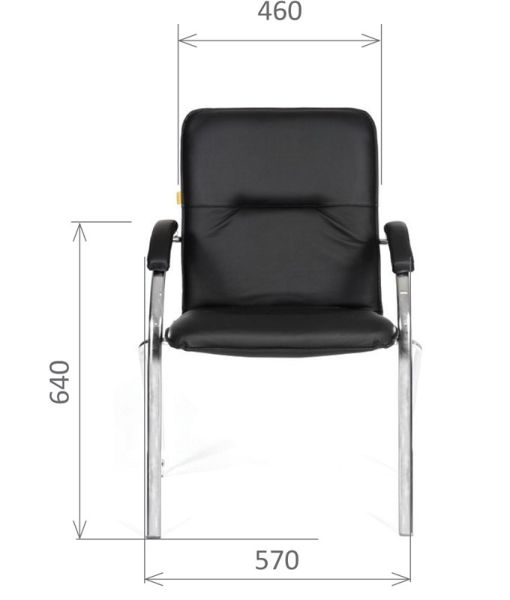 Кресло посетителя CHAIRMAN 850 Н (Н) Черный / (N)