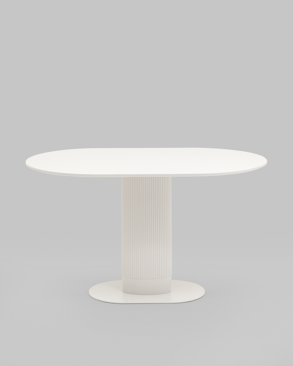 Стол овальный обеденный Mystery 130*80 белый