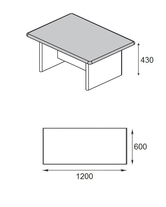 WOOD Стол кофейный 120 TC120NA