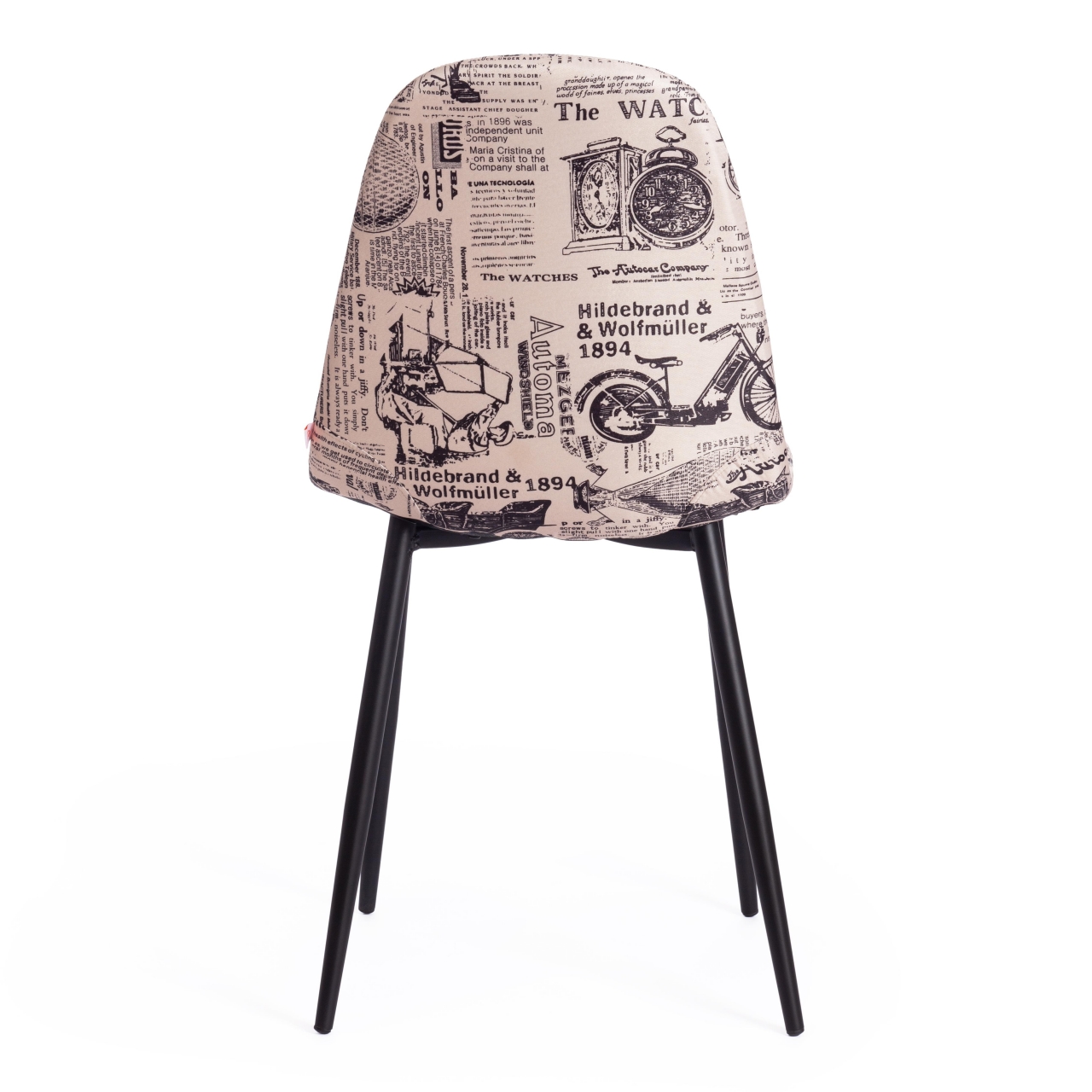 Стул ALLEN ( mod. DС409 ) металл/ткань, 42 х 54 х 82 х 46 см, черно-белый принт 