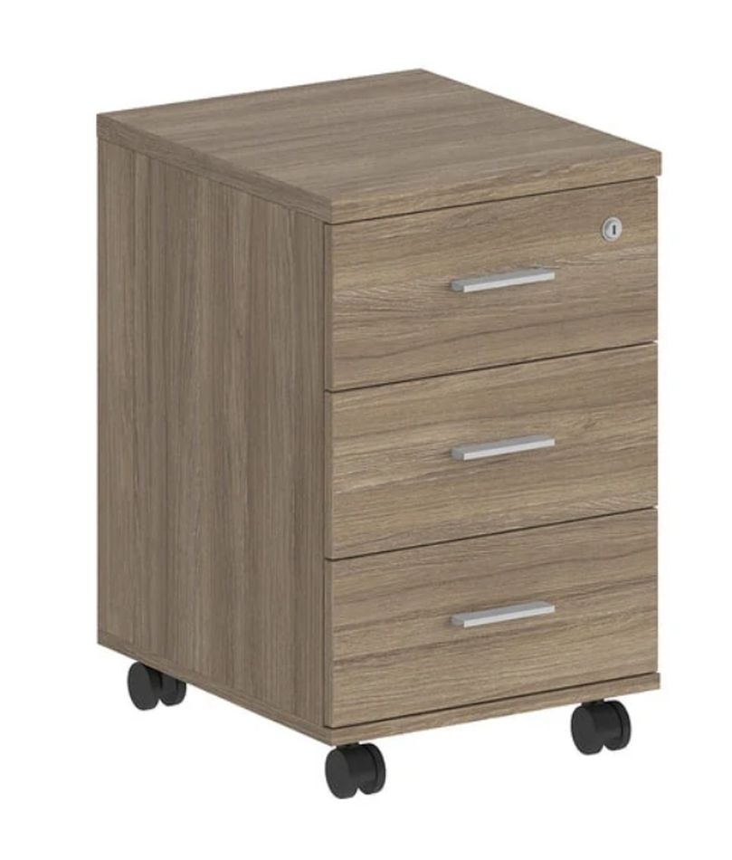 Тумба мобильная с тремя ящиками Sigma SG.610.OD.OD Дуб темный