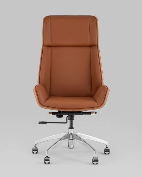 Кресло руководителя ТопЧаирс Cровн СН коричневый / TopChairs Crown SN