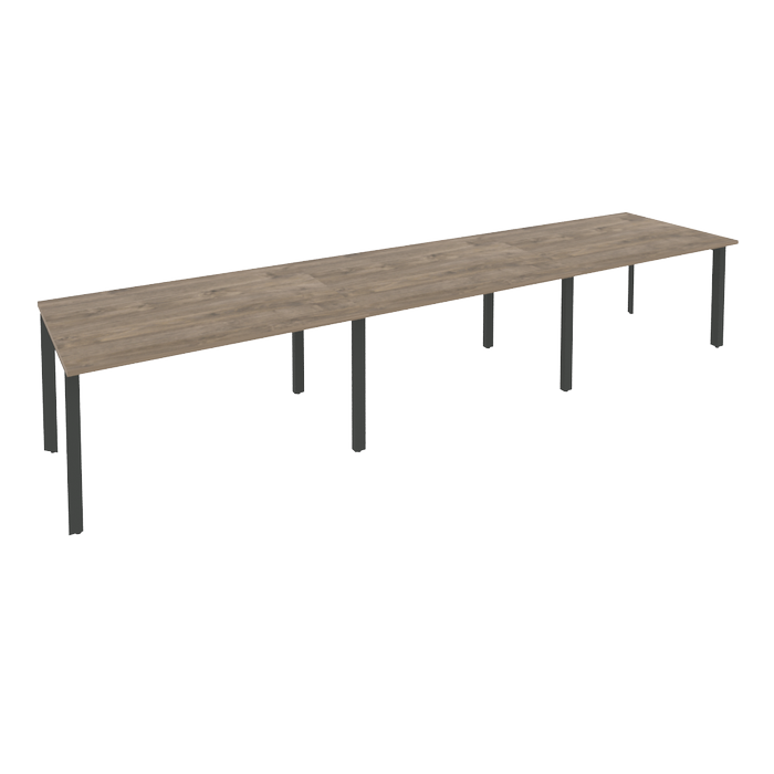 Стол переговорный (3 столешницы) ONIX O.MP-PRG-3.3 Тиквуд Темный/Антрацит