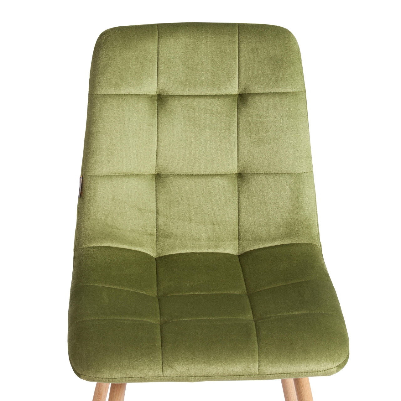 Стул CHILLY (mod. JSC-220) Велюр/металл , 44,5х52,5х88 см, Green (зеленый) HLR54 / натуральный