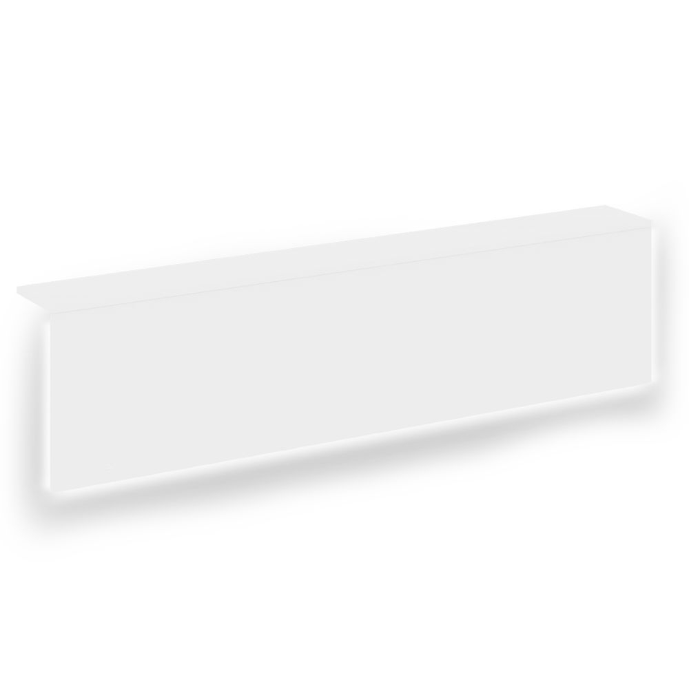 Накладка с подсветкой прямая высокая на 2 модуля О.R-F.MP.V-158 ONIX О.R-NP.V-158.2.S Белый Бриллиант