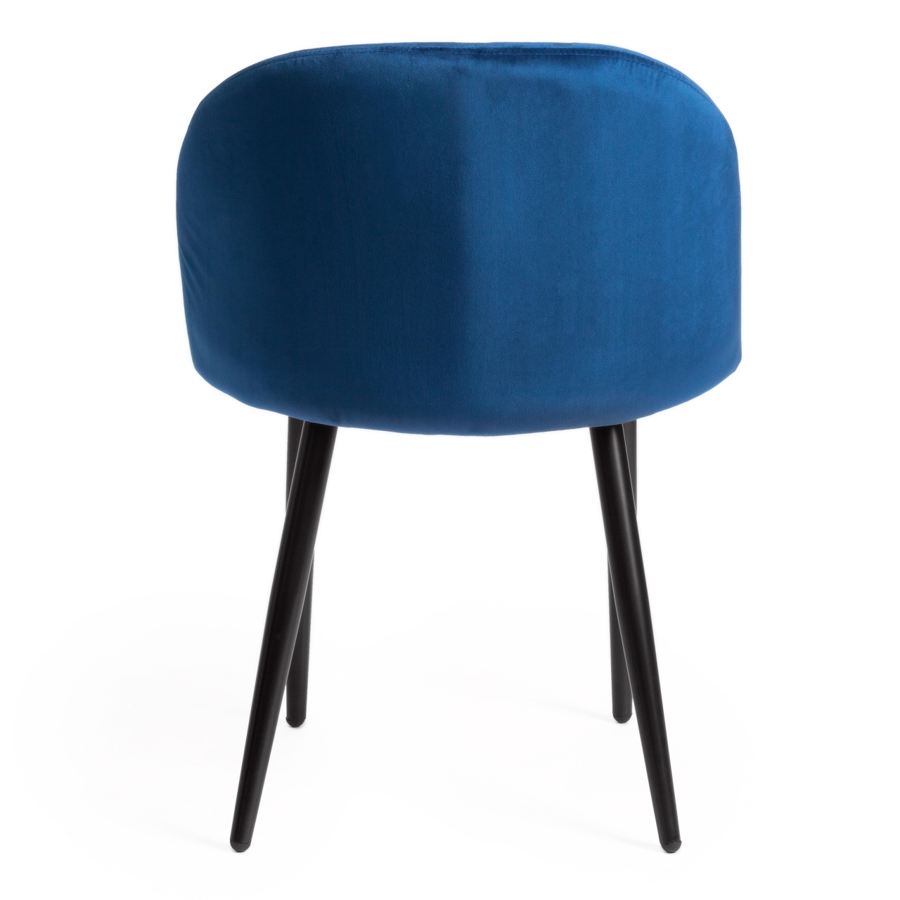 Стул MELODY (mod. 4997) металл/вельвет, 52х49х78см, темно-синий/черные ножки