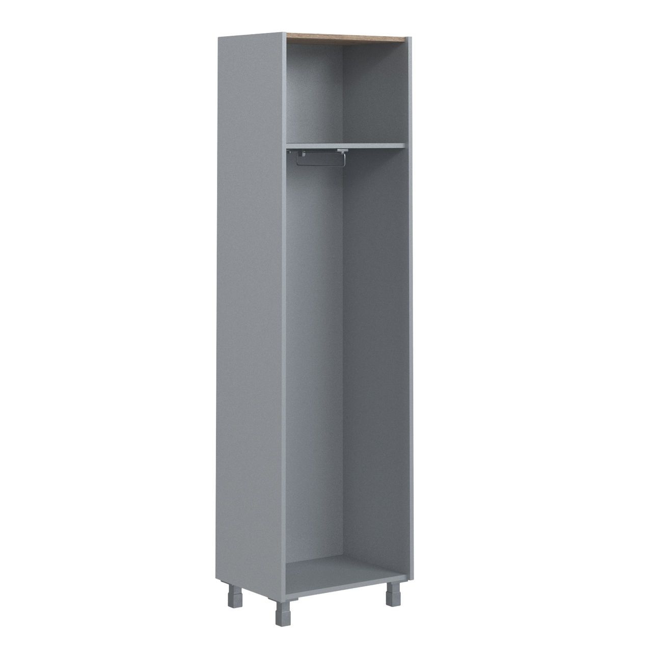 Каркас шкафа для одежды Offix-New OCW-60 Дуб Сонома светлый/Металлик