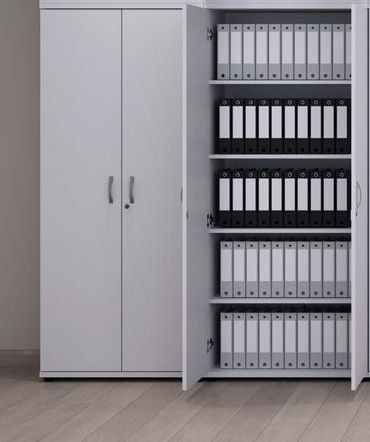 Набор высоких дверей с замком Reception Steel 11552 Белый