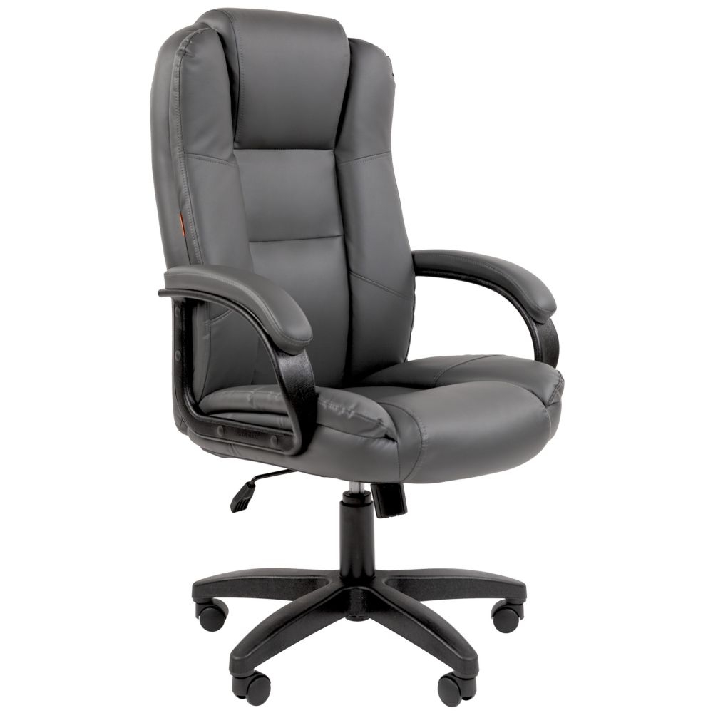 Кресло офисное CHAIRMAN 600 LT экокожа Серый
