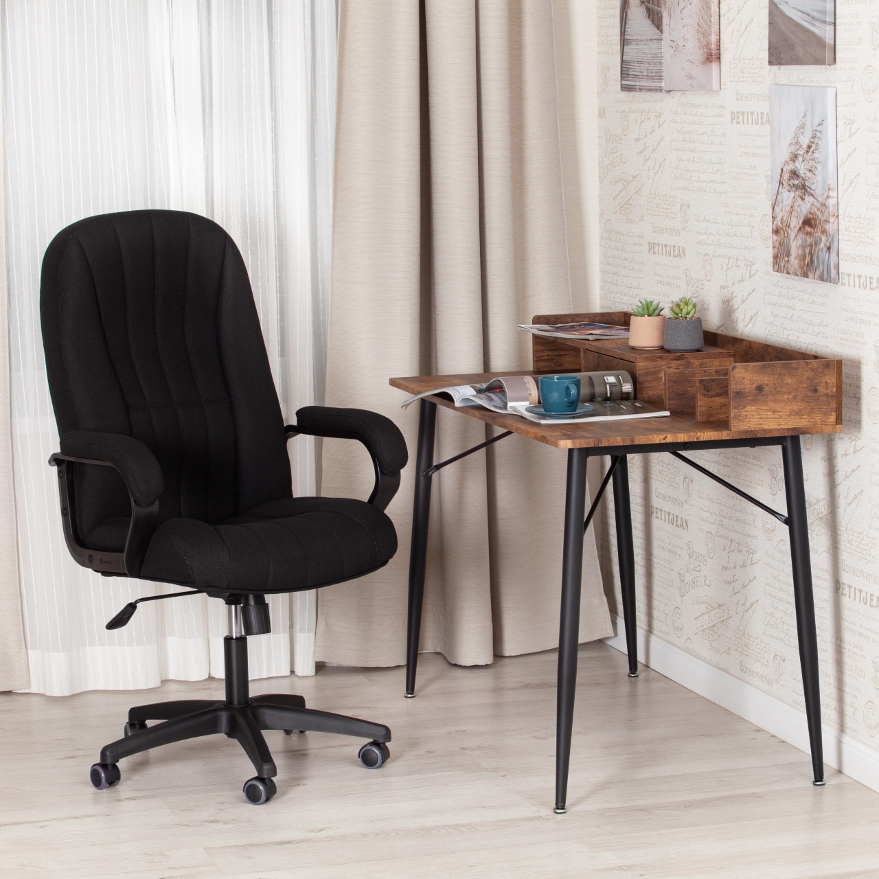 Кресло СН888 (22) ткань, черный, 2603