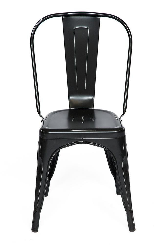 Стул ЛОФТ CХАИР (мод. 012) металл, 45*35*85см, черный/блаcк винтаге / LOFT CHAIR (mod. черный/black vintage