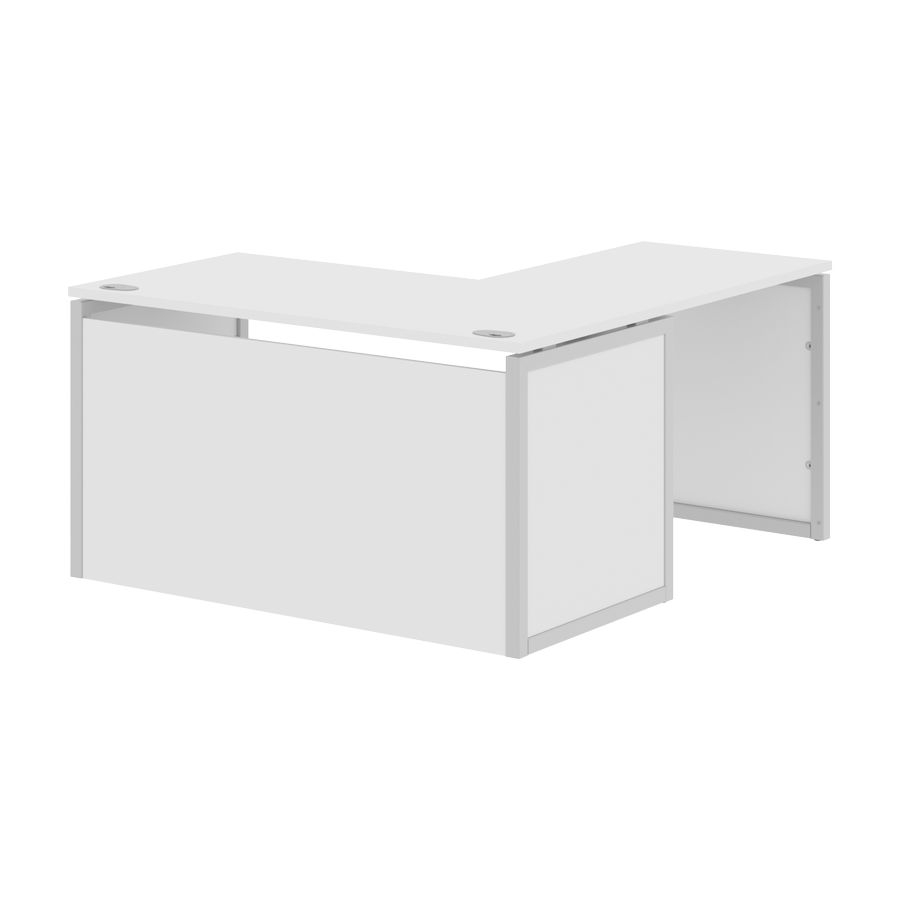 Стол письменный угловой левый XTEN-QP XQPCT 1415H L Белый Серый