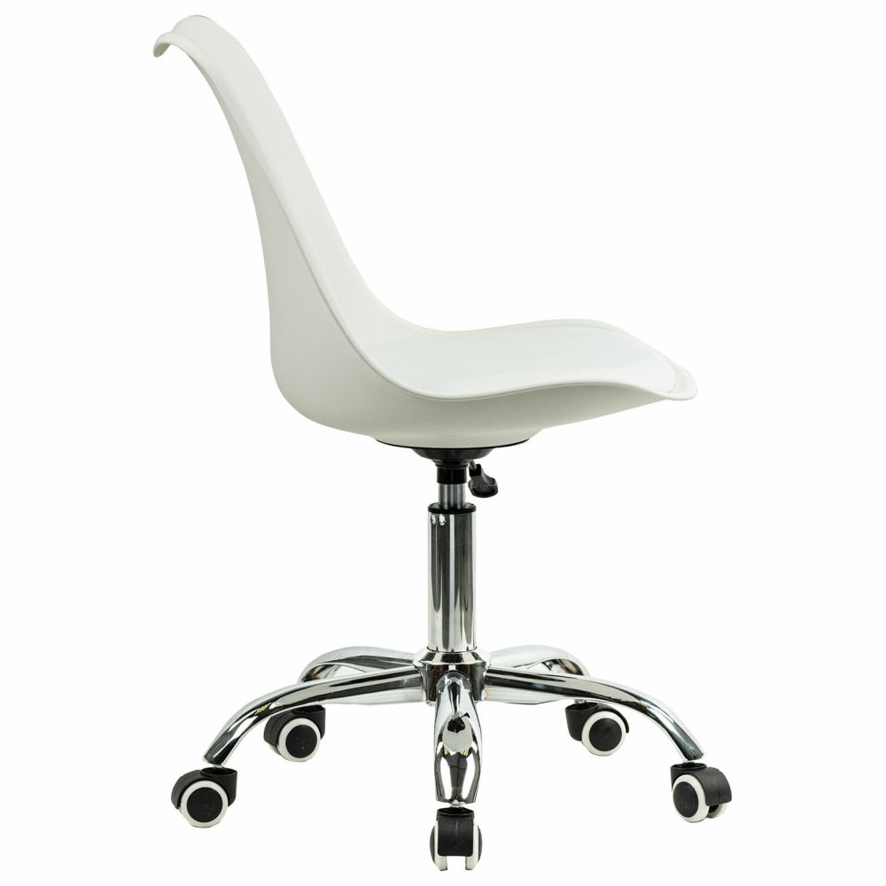 Офисное кресло БРАБИКС Еамес МГ-310 CХ экокожа Белый / BRABIX Eames MG-310 CH