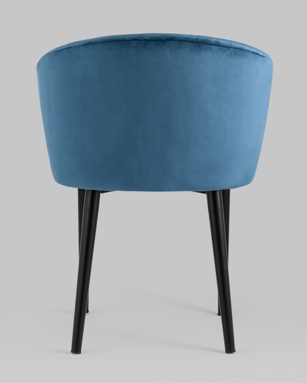 Стул с подлокотниками Шон велюр Пыльно-синий