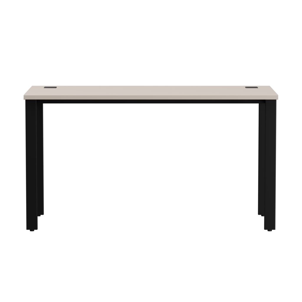 Стол прямой на металлокаркасе, опоры 45 гр Everprof EVO 254S003 Кашемир Черный