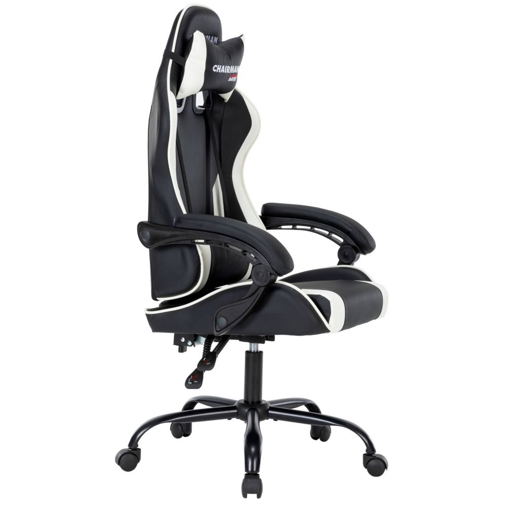 Геймерское кресло CHAIRMAN CH41 Черный-белый