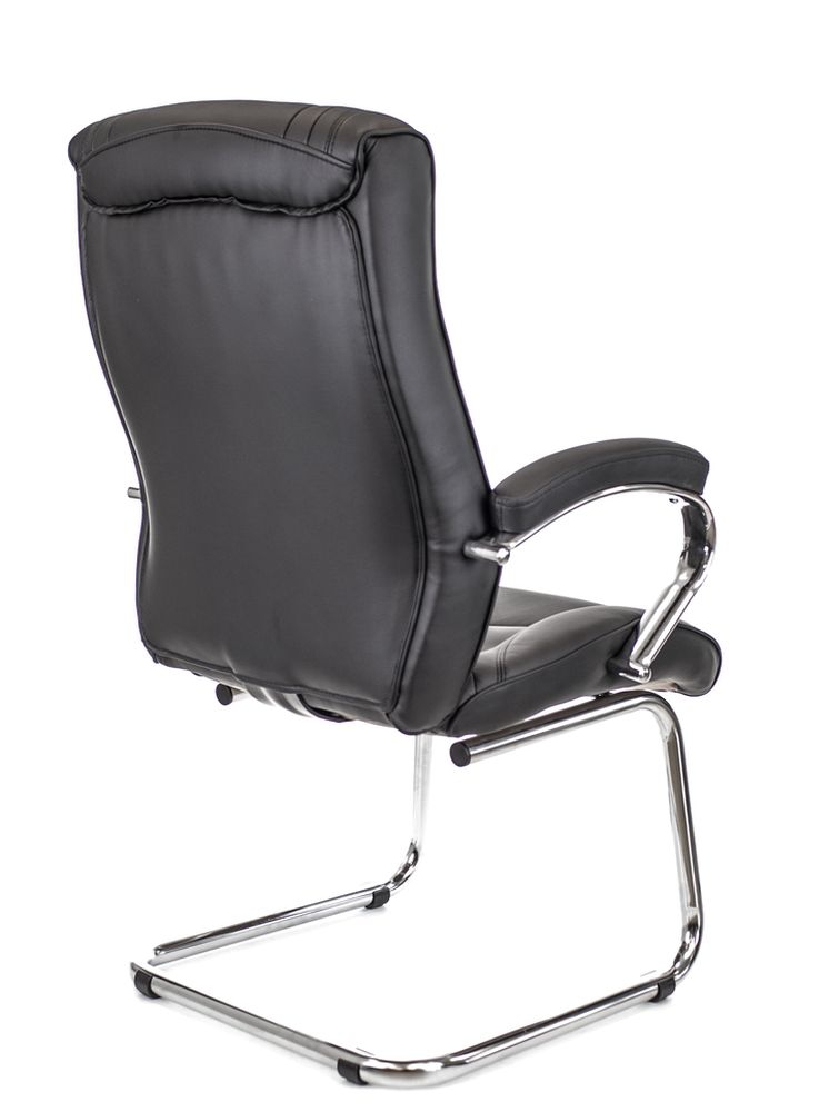 Кресло для посетителей King CF экокожа Черный