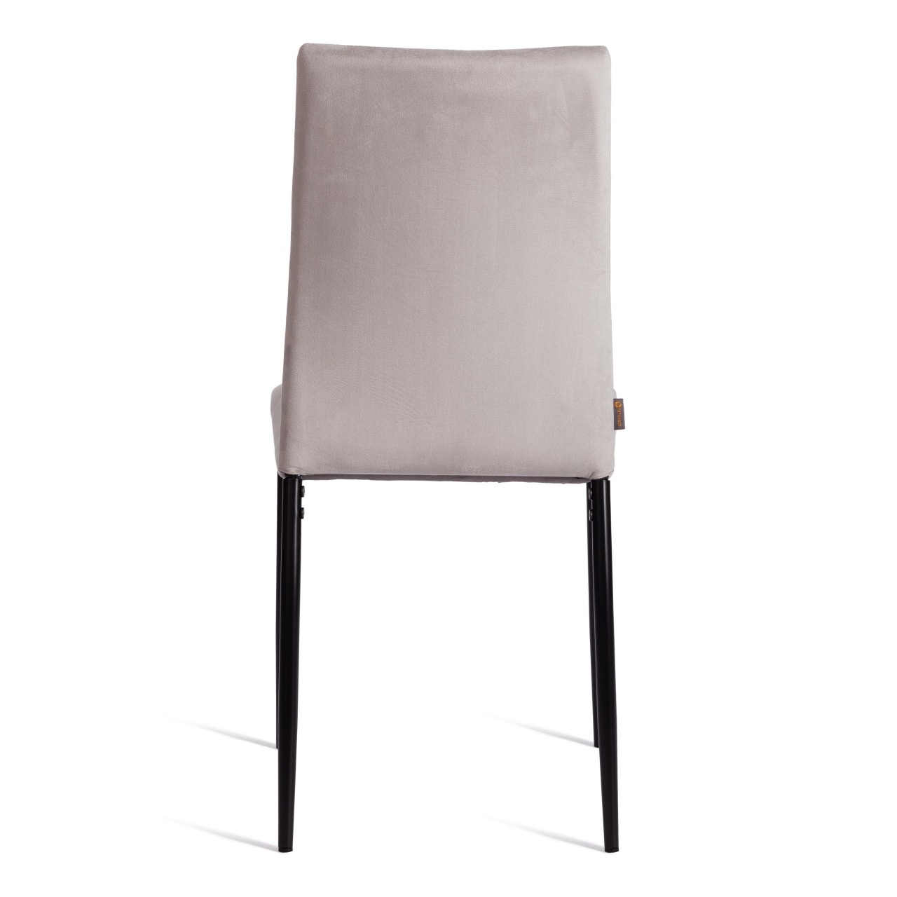 Стул CAPRI (mod. BC565-DC) металл, флок, 43 х 53 х 92 см, Light grey (светло-серый) HLR14 / черный