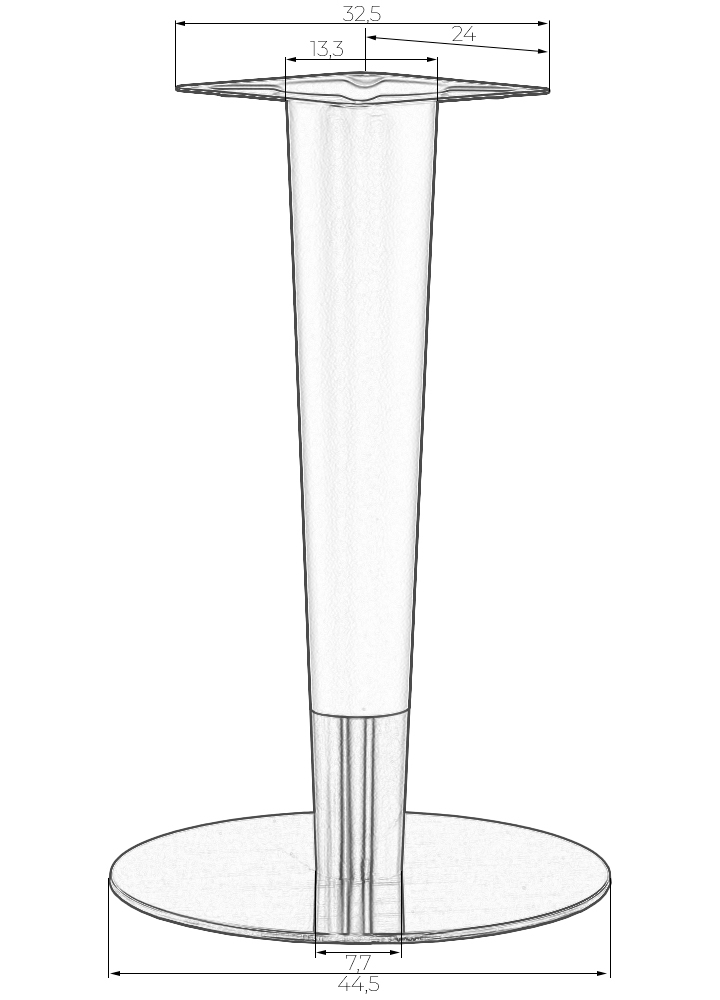 Подстолье обеденное DOBRIN ANGELO (без пластика)