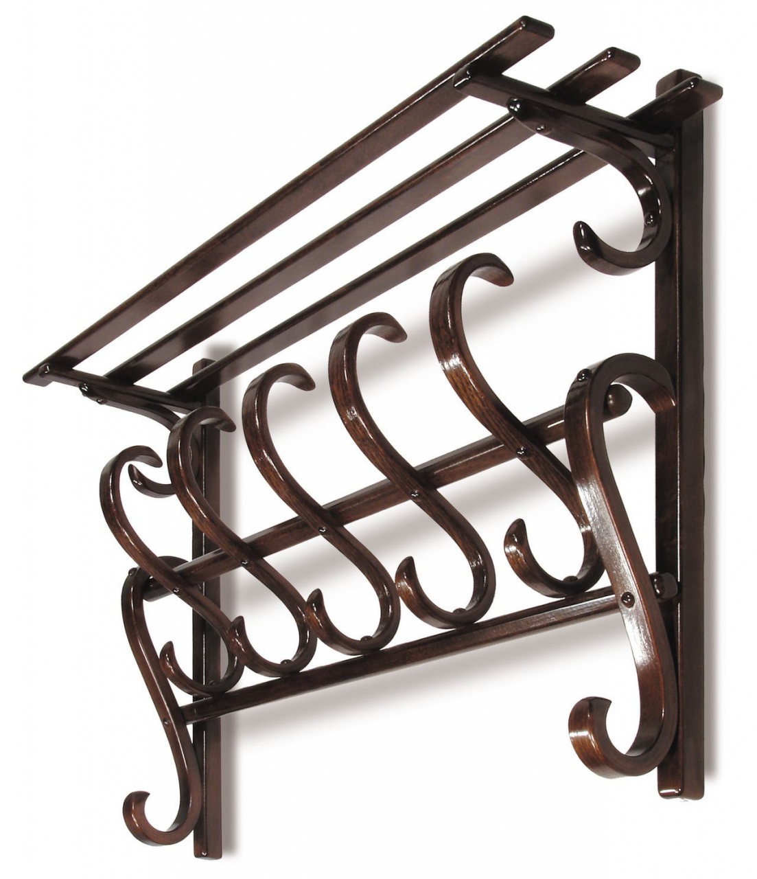 Вешалка настенная В 7Н Тёмно-коричневый