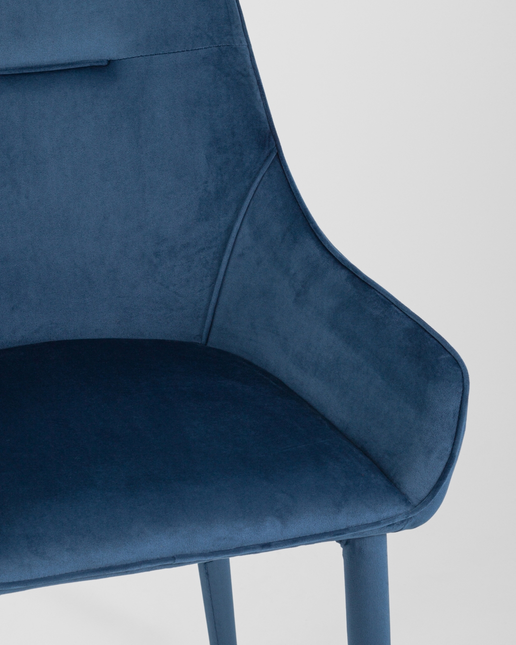 Стул Диана ножки велюр Сине-зеленый